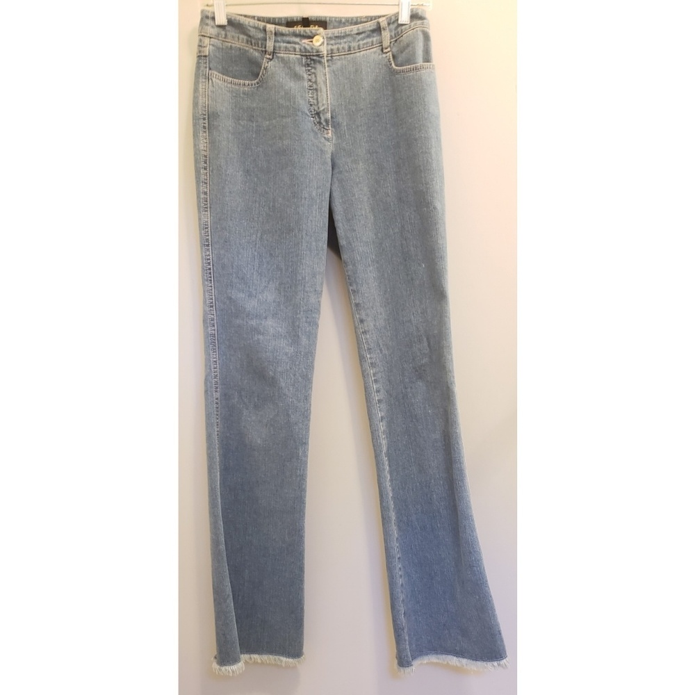 Y2k Escada fray hem jeans, 28 waist U.S.